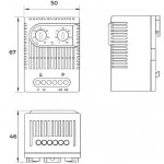 Аксессуар для серверного шкафа Hyperline Термостат универсальный 0-60°C для обогрева и охлаждения аналог ZR 011 KL-TRS-UVL-060