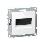 Сетевая розетка Legrand Информационная розетка одинарная, Suno, 721152, RJ45 Кат.6e UTP Белый