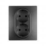 Аксессуар для кабельных сетей Legrand Розетка двойная 2х2К+З 863522