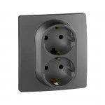 Аксессуар для кабельных сетей Legrand Розетка двойная 2х2К+З 863522