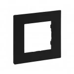 Аксессуар для кабельных сетей Legrand Рамка 1-постовая Niloe Step Чёрный 863591
