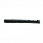 Патч-панель SNR Коммутационная панель SNR, 19" неэкранированная SNR-UD-1U24-5E-H-LC (24 порта, Cat. 5e)