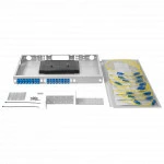 Оптический кросс SNR Кросс оптический 19" (ШКОС) укомплектованный на 16 SC портов SNR-ODF-24R-16SC-P