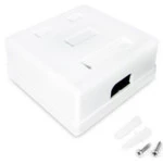 Сетевая розетка SHIP настенная A166-2B под 2 модуля