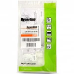 Модуль Hyperline Модуль Keystone Jack RJ-45(8P8C) категория 5e KJNE-8P8C-C5e-90-WH