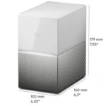 Дисковая системы хранения данных СХД Western Digital My Cloud Home Duo (4ТБ) WDBMUT0040JWT-EESN (Tower, Tower)