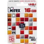 Флеш (Flash) карты Mirex microSDHC [13612-MCSUHS16] 16 ГБ