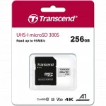 Флеш (Flash) карты Transcend microSDXC 256Gb Class 10 UHS-I 300S + SD adapter TS256GUSD300S-A 256 ГБ