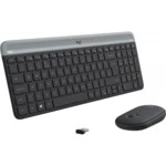 Клавиатура + мышь Logitech Slim Wireless Keyboard and Mouse Combo MK470 GRAPHITE 920-009206