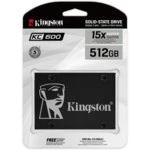 Внутренний накопитель Kingston KC600 Series SKC600/512G SSD (твердотельные), 512 ГБ, 2.5 дюйма, SATA