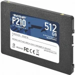 Внутренний накопитель Patriot P210 P210S512G25 SSD (твердотельные), 512 ГБ, 2.5 дюйма, SATA