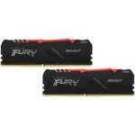 ОЗУ Kingston 16 ГБ KF432C16BB1AK2/32 DIMM, DDR4, 32 Гб (2 х 16 Гб), 3200 МГц