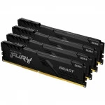 ОЗУ Kingston Fury Beast KF436C17BBK4/32 DIMM, DDR4, 32 Гб (4 х 8 Гб), 3600 МГц