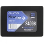 Внутренний жесткий диск Qumo Novation 3D [Q3DT-240GSCY] (SSD (твердотельные), 240 ГБ, 2.5 дюйма, SATA)