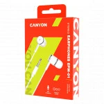 Наушники Canyon EPM- 01 Stereo earphones with microphone CNE-CEPM01W