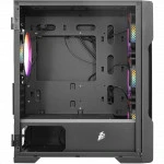Корпус 1STPLAYER TRILOBITE T3-G Black T3-G-BK-4F1 Mid-Tower