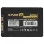 Внутренний накопитель ExeGate NextPro UV500TS480 EX276683RUS SSD (твердотельные), 480 ГБ, 2.5 дюйма, SATA