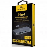 Cablexpert USB Type-C 7-in-1 multi-port adapter A-CM-COMBO7-01