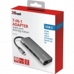 Trust Dalyx Aluminium 7-in-1 USB-C Multi-port Adapter 23331