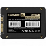Внутренний накопитель ExeGate NextPro UV500TS240 EX276539RUS SSD (твердотельные), 240 ГБ, 2.5 дюйма, SATA