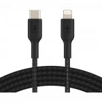 Кабель интерфейсный Belkin Lightning - USB-С BRAIDED (1m) CAA004BT1MBK