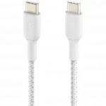 Кабель интерфейсный Belkin BRAIDED white (1m) CAB004BT1MWH
