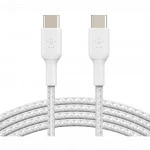 Кабель интерфейсный Belkin BRAIDED white (1m) CAB004BT1MWH