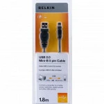 Кабель интерфейсный Belkin MINIUSB BELKIN PRO SERIES 1.8М F3U155BT1.8M