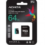 Флеш (Flash) карты ADATA Premier Pro microSDXC 64 ГБ AUSDX64GUI3V30SA2-RA1 64 ГБ