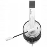 Наушники A4Tech HU-10 HU-10/USB/BLACK+WHITE
