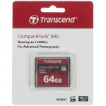 Флеш (Flash) карты Transcend Premium CF TS64GCF800 64 ГБ