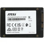Внутренний накопитель MSI SPATIUM S270 S78-440N070-P83 (SSD (твердотельные), 240 ГБ, 2.5 дюйма, SATA)