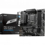 Материнская плата MSI PRO B760M-A WIFI DDR4 Micro-ATX, LGA 1700