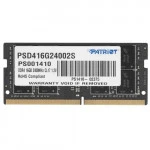 ОЗУ Patriot Signature PSD416G24002S SO-DIMM, DDR4, 16 Гб, 2400 МГц