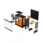 Корпус FRACTAL DESIGN Pop Air RGB Orange TG Clear Tint FD-C-POR1A-05 Mid-Tower