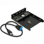 Аксессуар для ПК и Ноутбука Gembird Планка на переднюю панель 3,5" FP3.5-USB3-3A1C