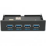 Аксессуар для ПК и Ноутбука Gembird Планка на переднюю панель 3,5" FP3.5-USB3-4A