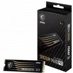 Внутренний накопитель MSI SPATIUM M480 PRO PCIe 4.0 NVMe M.2 4TB SSD (твердотельные), 4 ТБ, M.2