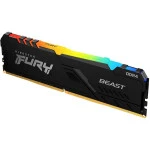 ОЗУ Kingston Fury Beast RGB KF432C16BB2AK2/64 DIMM, DDR4, 64 Гб (2 х 32 Гб), 3200 МГц