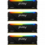 ОЗУ Kingston Fury Beast RGB KF436C17BB2AK4/32 DIMM, DDR4, 32 Гб (4 х 8 Гб), 3600 МГц