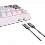 Клавиатура Royal Kludge RKH81 White Night (Sky Cyan Switch) 6935280824104 Беспроводная, Bluetooth