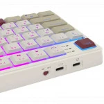 Клавиатура Royal Kludge N80 Rosy Clouds (Brown Switch) 6977576550687 Беспроводная, Bluetooth