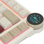 Клавиатура Royal Kludge N80 Rosy Clouds (Brown Switch) 6977576550687 Беспроводная, Bluetooth