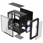 Корпус PCcooler C3D310 BK ARGB Black Mini-Tower