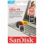 USB флешка (Flash) SanDisk Ultra Fit [SDCZ430-064G-G46] 64 ГБ