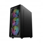 Корпус 1STPLAYER FD3 Black FD3-BK-1F5M-3F5S Mid-Tower