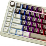 Клавиатура Royal Kludge L75 Mokko Grey (Beige Switch) 6935280827068 Беспроводная, Bluetooth