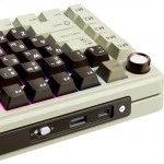 Клавиатура Royal Kludge L75 Mokko Grey (Beige Switch) 6935280827068 Беспроводная, Bluetooth