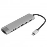 Док-станция Satechi 7-in-1 USB-C Slim Multiport Adapter with Ethernet ST-P7SM