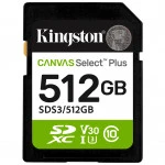 Флеш (Flash) карты Kingston Canvas Select Plus C10 UHS-I U3 V30 SDS3/512GB 512 ГБ